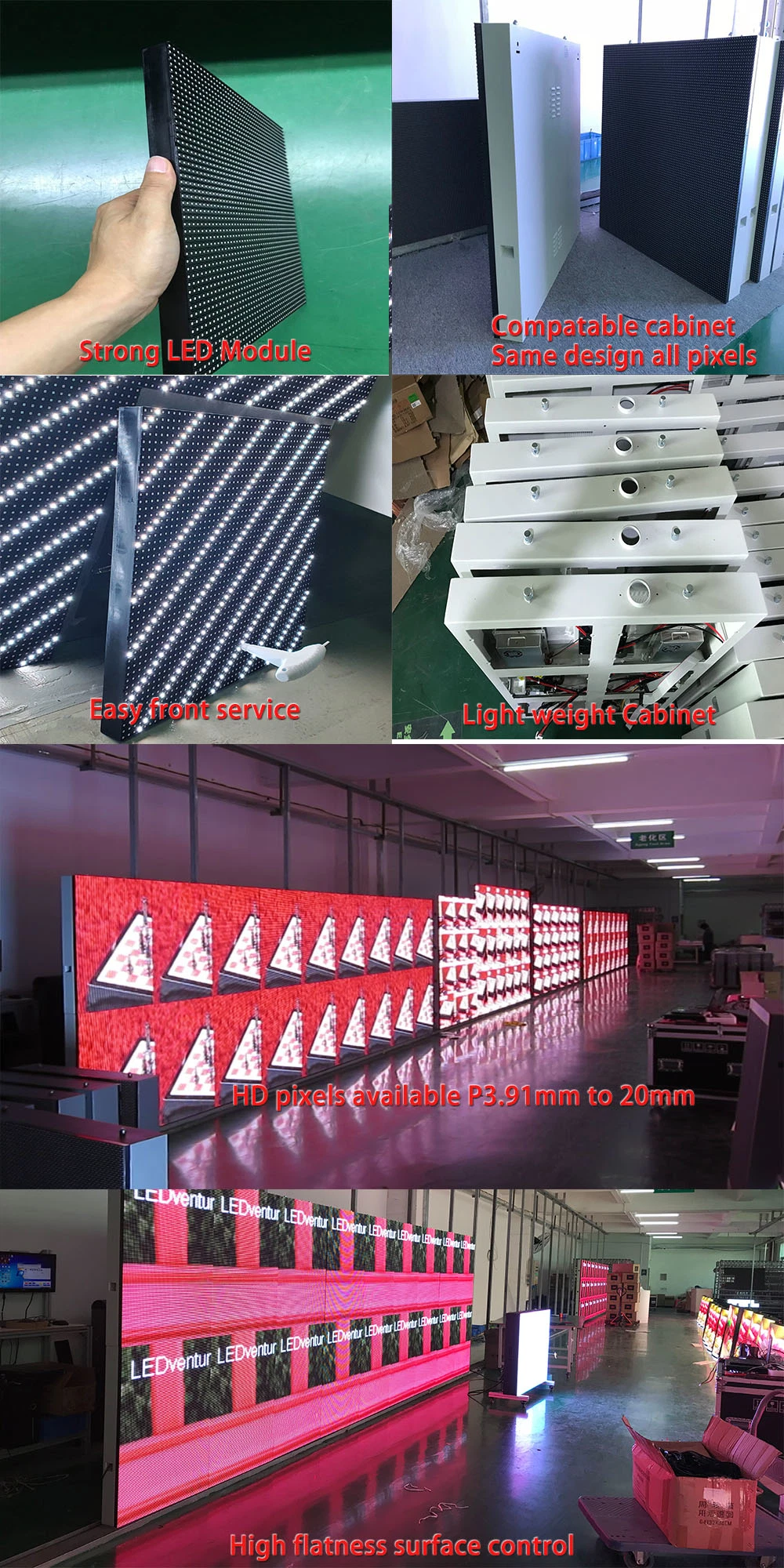 Full Color Indoor Outdoor Advertising Rental SMD Perimeter Sport LED Screen Display